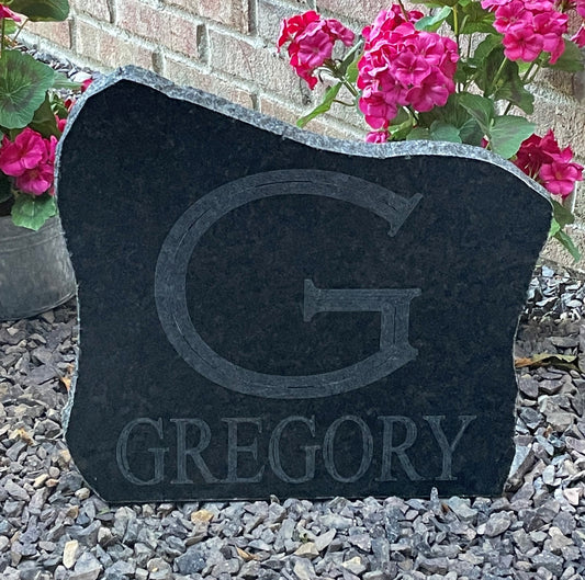 Personalized Name Granite Yard Stone
