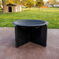Personalized Engraved Natural Granite Fire Pit in Black
